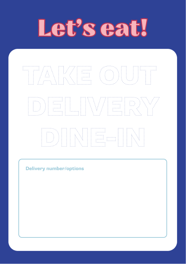Dining options (A4)